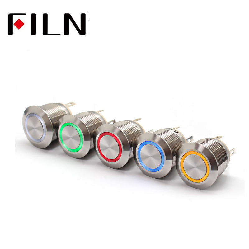 Spia Led 19mm Rosso Prezzi e Offerte, Spie / Spie Led Inox 19mm 12v