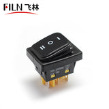 FILN Black 30A KCD4  ON-OFF/ON-OFF-ON  IP67 Ship Rocker Switch