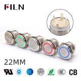 22MM 220 VAC Switch Customized Short 4 PIN Metal Push Button Switch