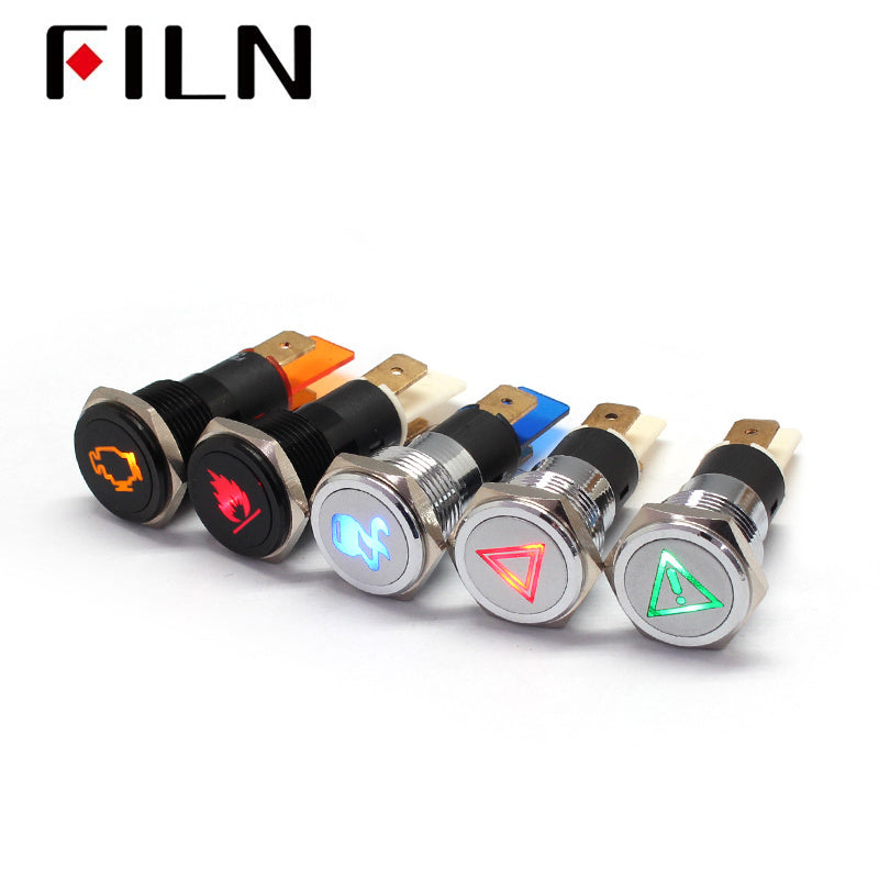 16mm Waterproof indicator light Car indicator lamp light IP67