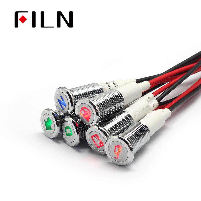 FILN 12V LED Car Boat LED Warning Dashboard Signal Lights Best Price