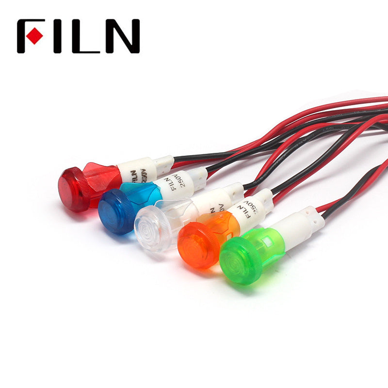 10mm 220v coffee machine plastic indicator light lamp Colour