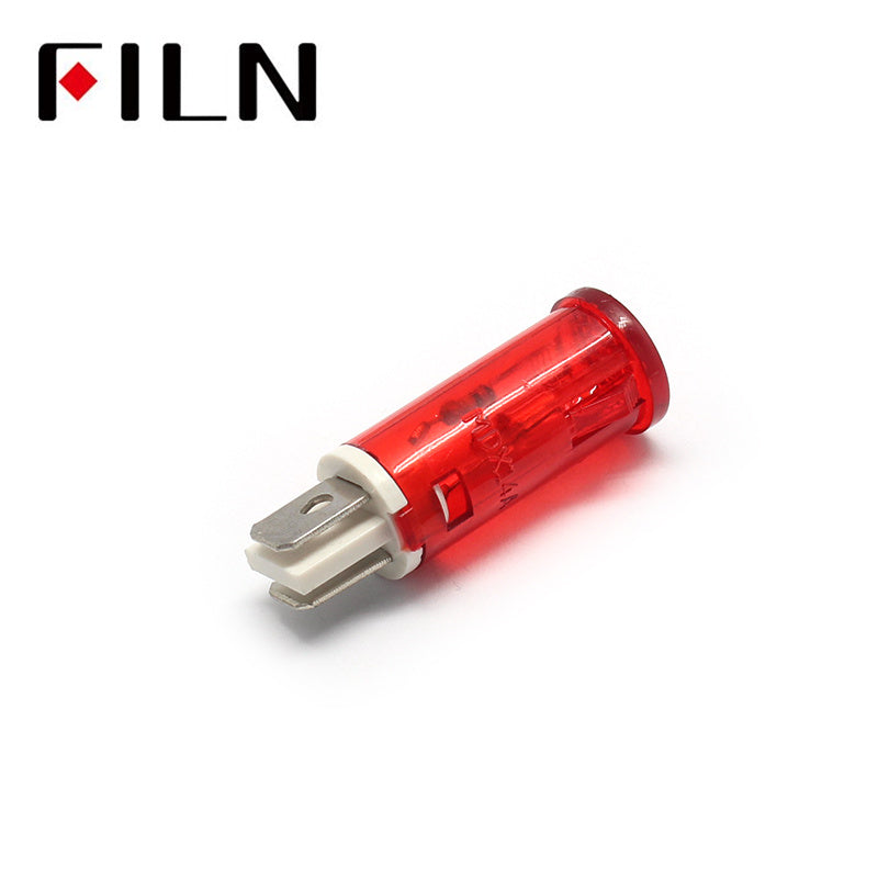 12.5mm 220V Food Machinery Signal Light Indicator Red