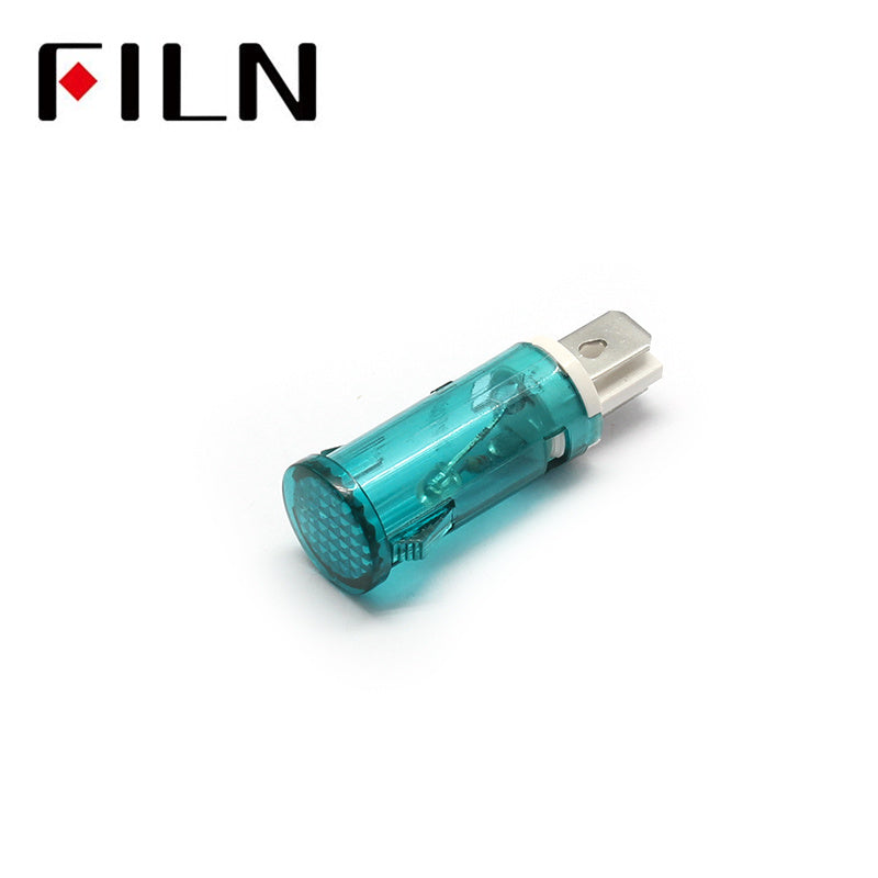 12.5mm 220V Food Machinery Signal Light Indicator Blue