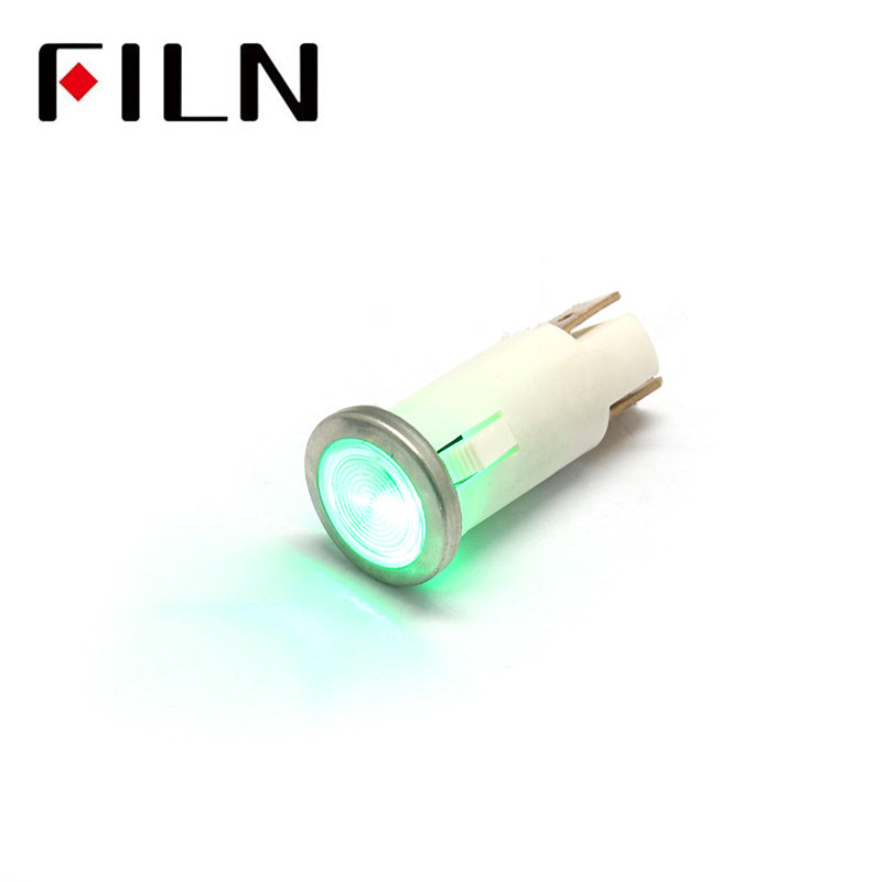 12.5mm Red Medical Equipment 480v Indicator Light Green