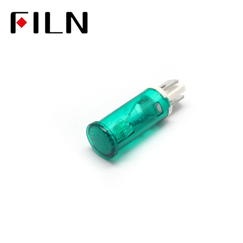 12.5mm 220V Food Machinery Signal Light Indicator Blue