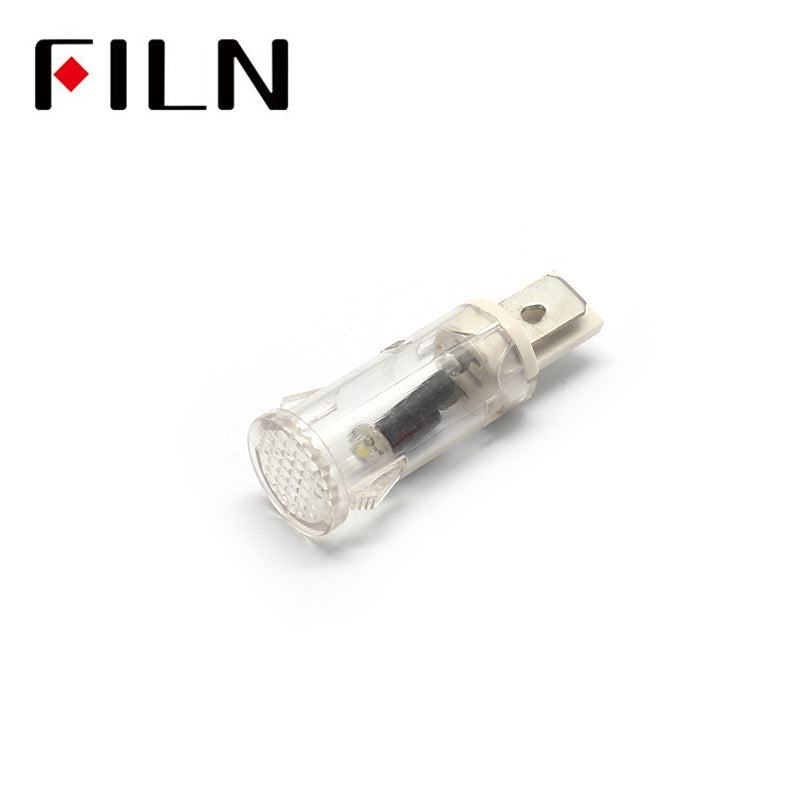 12.5mm 220V Food Machinery Signal Light Indicator White