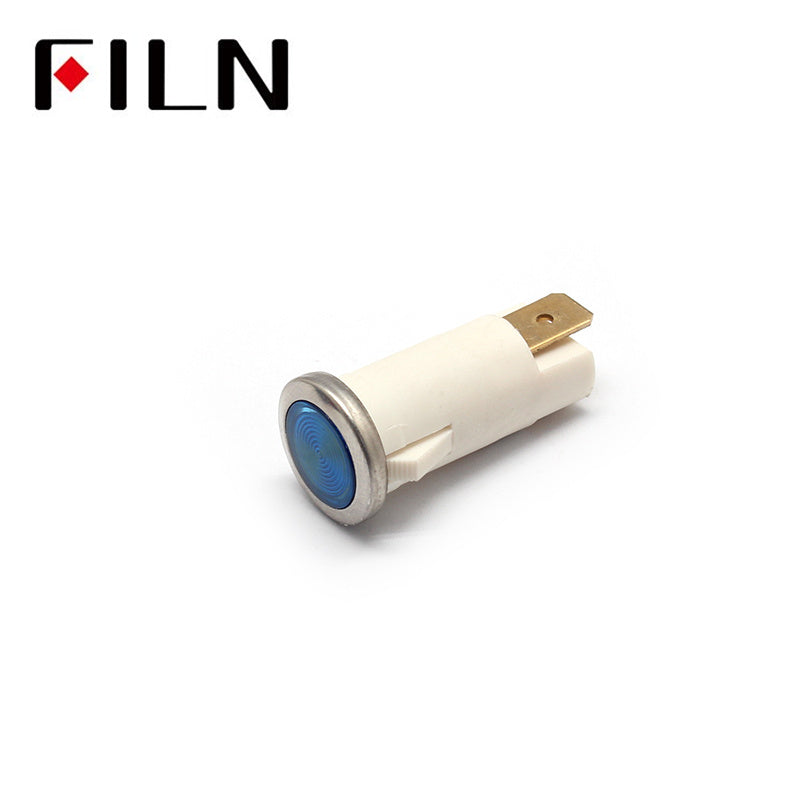 12.5mm Red Medical Equipment 480v Indicator Light Blue