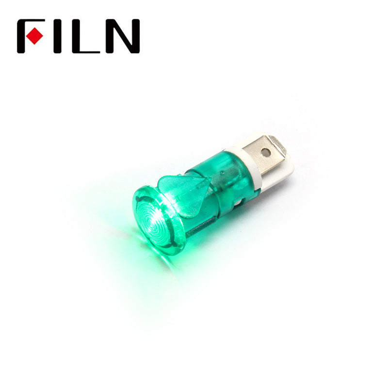 12mm 12v led ip67 plastic indicator light Blue