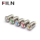 12MM 4PIN Yellow Illuminated Latching Push Button Switch Colour