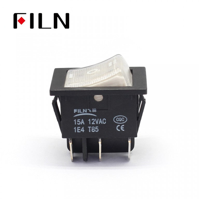 FILN 12V 15A Red LED PA66 Nylon ON OFF ON Rocker Switch Online Shop