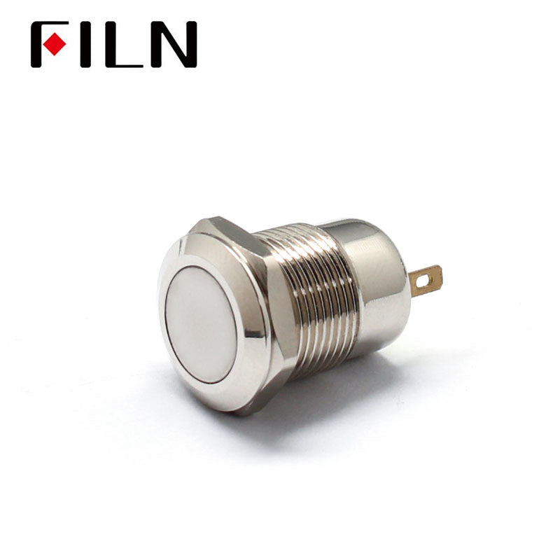 12V Momentary Waterproof Push Button Switch Front