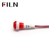 10mm Customization 12v incandescent indicator light Red