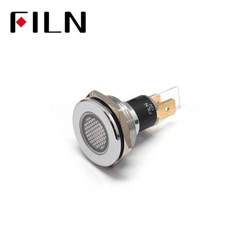 22mm IP68 Metal Navigation Indicator Light White