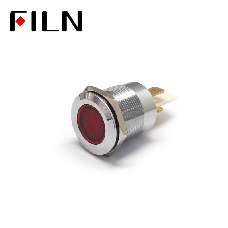 22mm 12V Metal Pilot Custom Indicator Lights Red