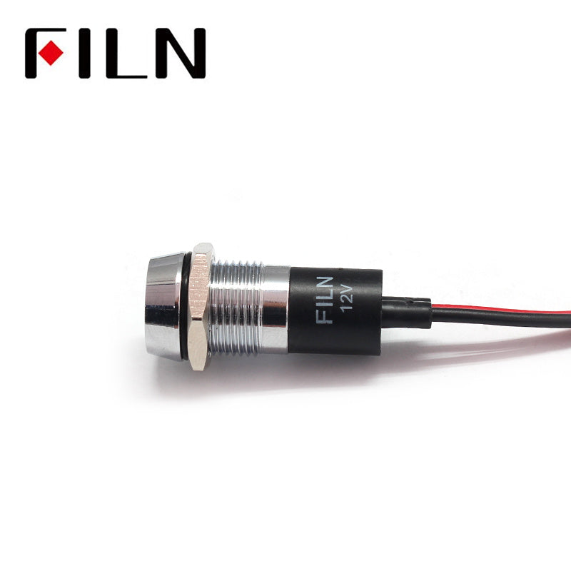 14mm LED Metal Pilot 24V LED Indicator Light Size