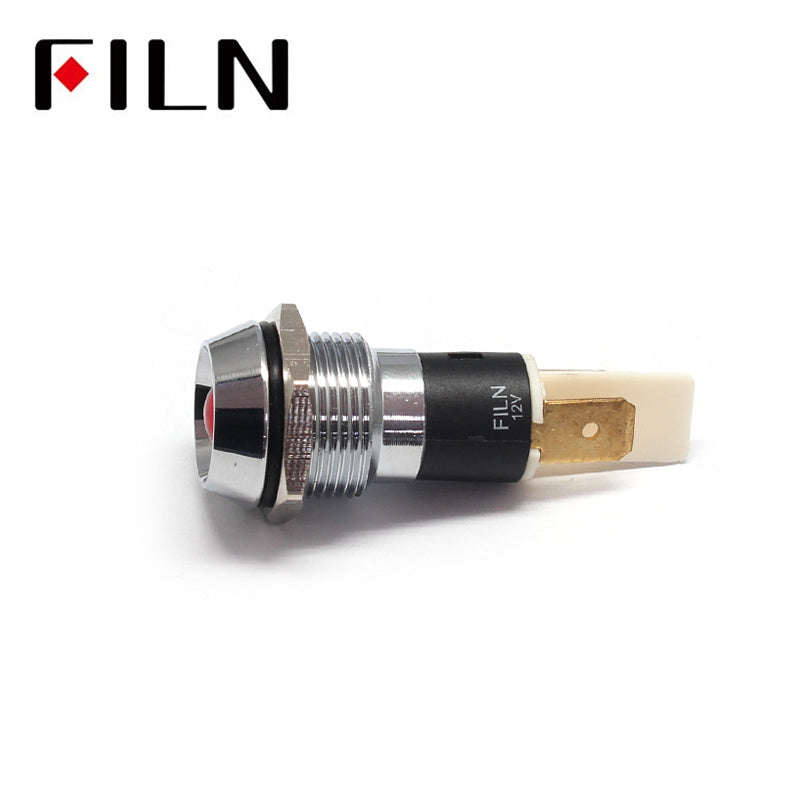 16MM 12v  ip67 metal signal indicator light