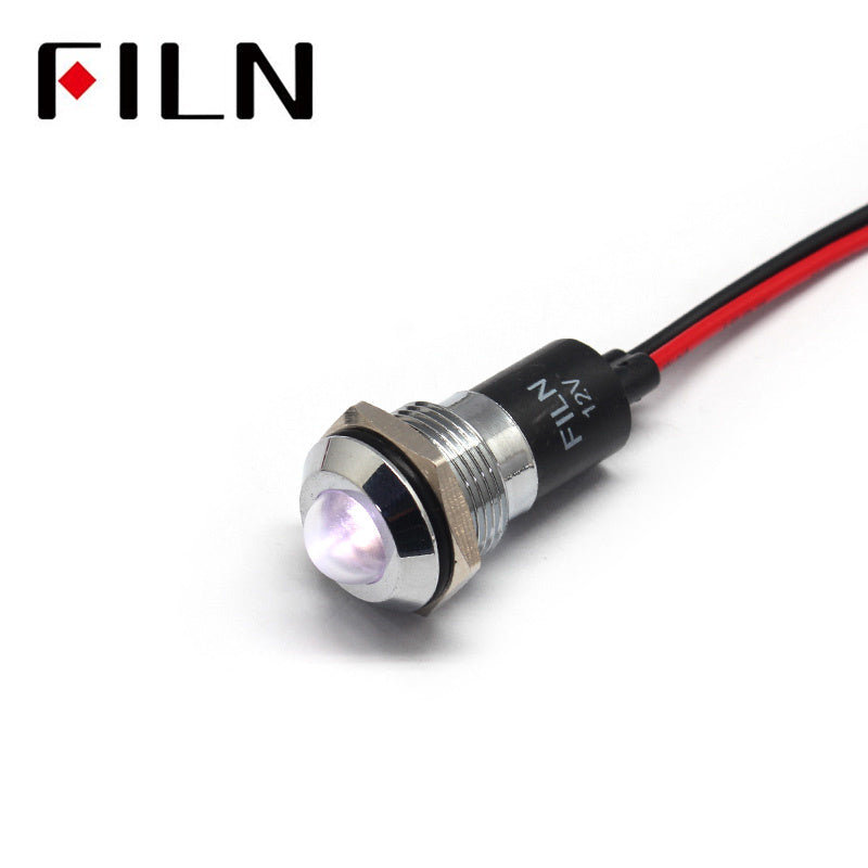 16MM IP67 Generator Metal Pilot 24VDC LED Indicator Light price