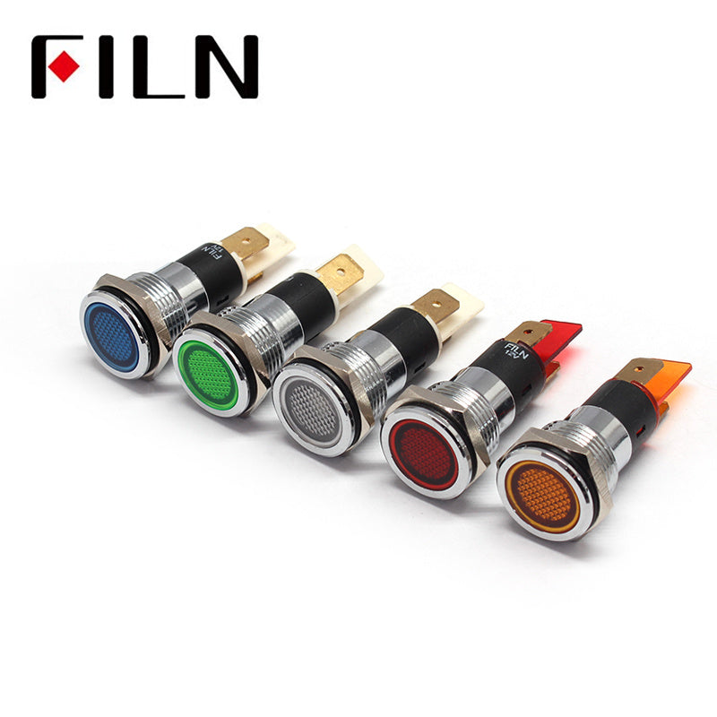 16MM 220V FALT Head IP67 Metal Indicator Light online sale