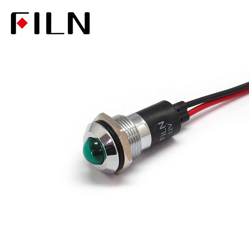 16MM IP67 Generator Metal Pilot 24VDC LED Indicator Light spacial price