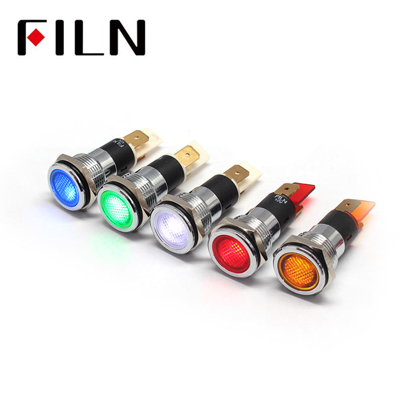 16MM 220V FALT Head IP67 Metal Indicator Light made in china