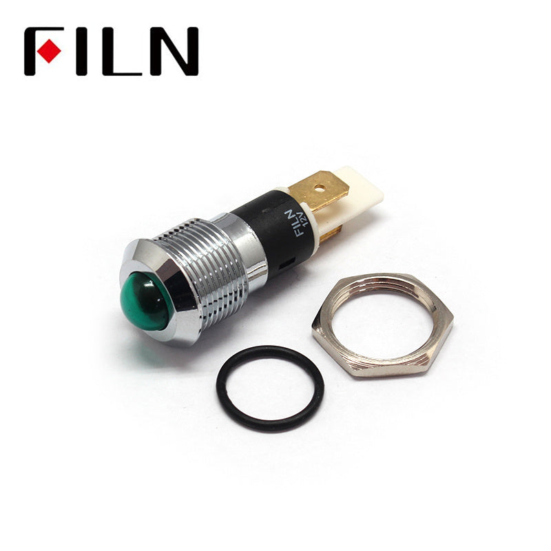 16MM 5/8 inch IP67 LED metal pilot indicator light parts