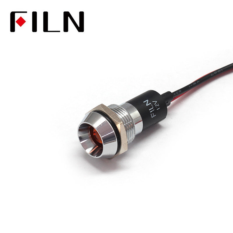 16MM ip67 led generator metal pilot indicator light red light