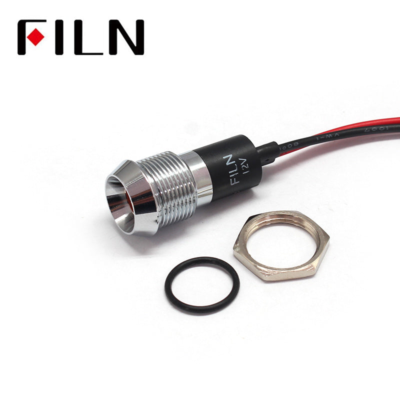 16MM ip67 led generator metal pilot indicator light tainless steel