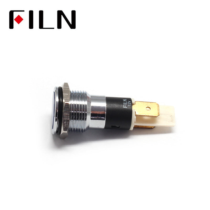 16MM 220V FALT Head IP67 Metal Indicator Light shop mow