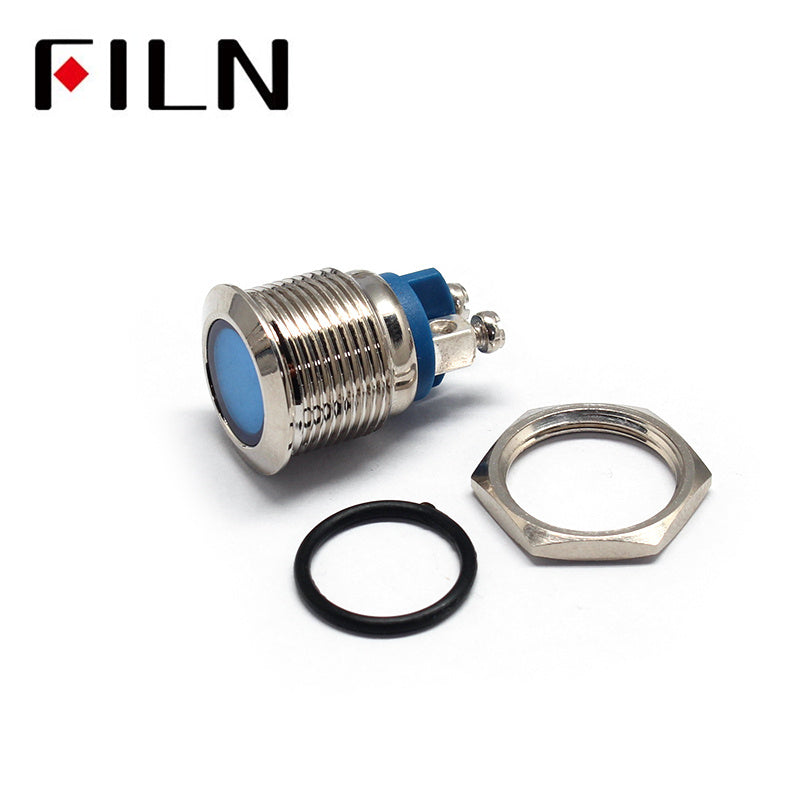 16mm 24V LED Screw Feet Metal Indicator Light parts