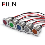 19mm Flat LED High Voltage Indicating Light With Wire Best Price