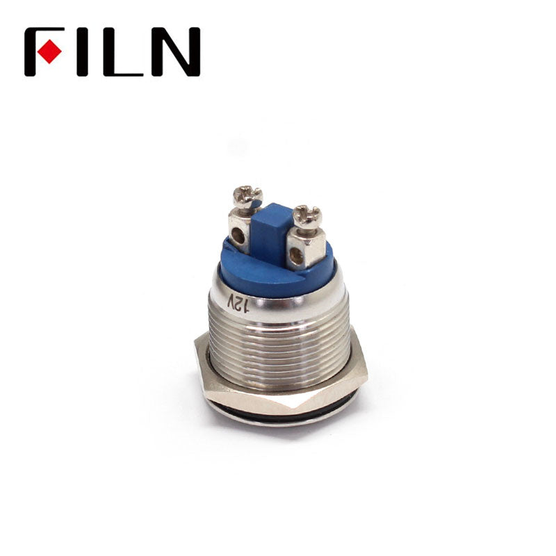 19mm 110v LED Metal Signal Indicator Light Bottom