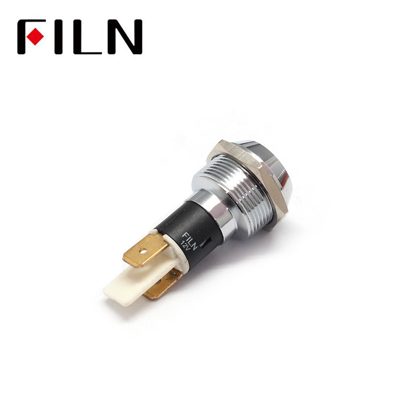 19mm Metal 12V LED Indicator Light With Reflector On Sale