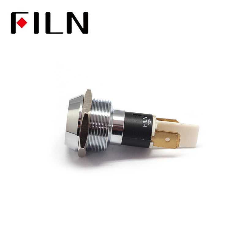 19mm Metal 12V LED Indicator Light With Reflector Parts