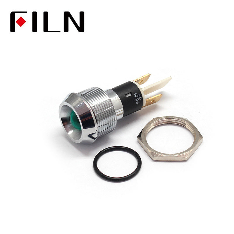 19mm Metal 12V LED Indicator Light With Reflector Details