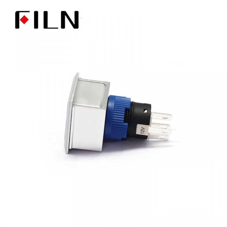 Push Switch With Terminal Pins Waterproof IP67 1no1nc LED Blue Momentary 12V 220V In Sale