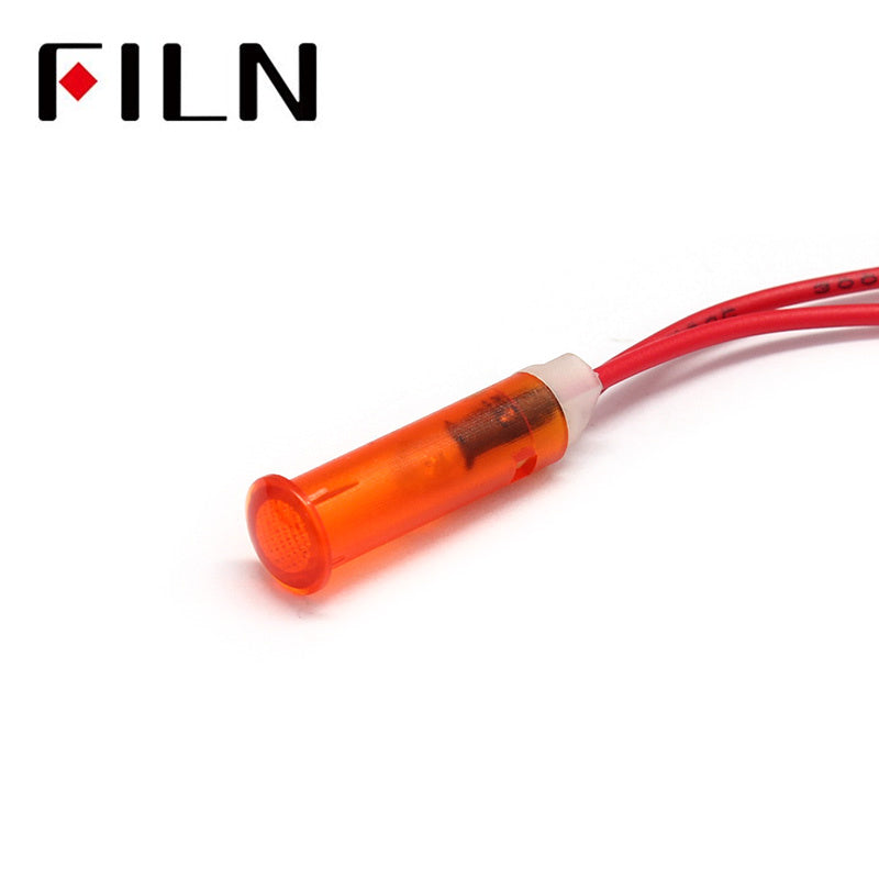 6MM 12V LED Water Heater Ring Indicator Light Orange