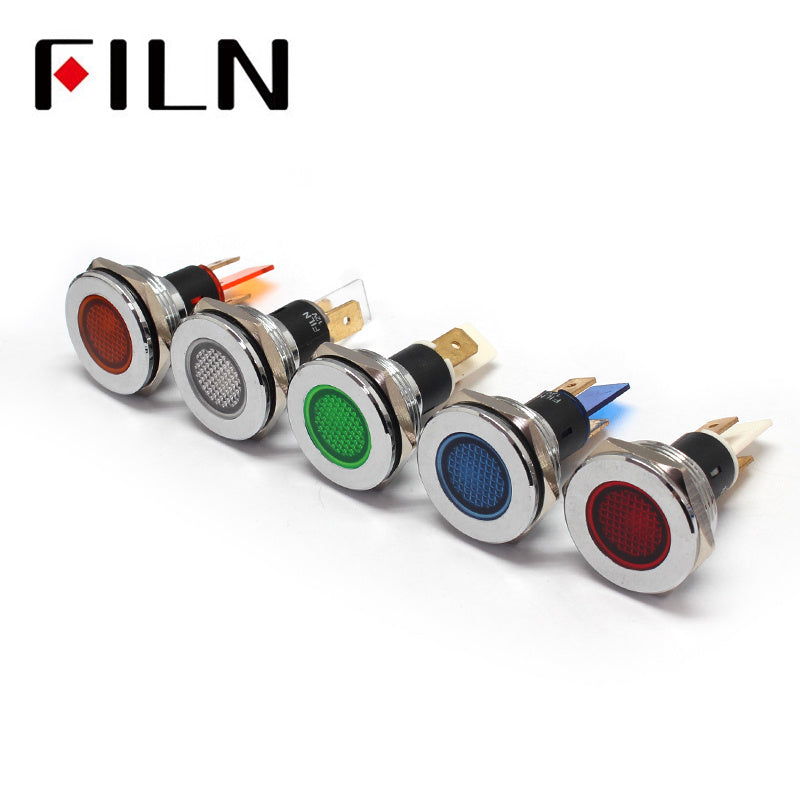 22mm IP68 Metal Navigation Indicator Light Colour