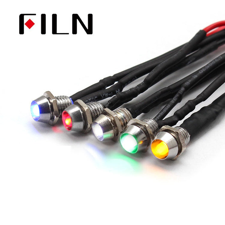 8mm FL1M-8CW-4 LED Indicator Lights For Cars Parts