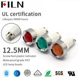 12.5mm Screw Feet 24VDC LED Indicator Light