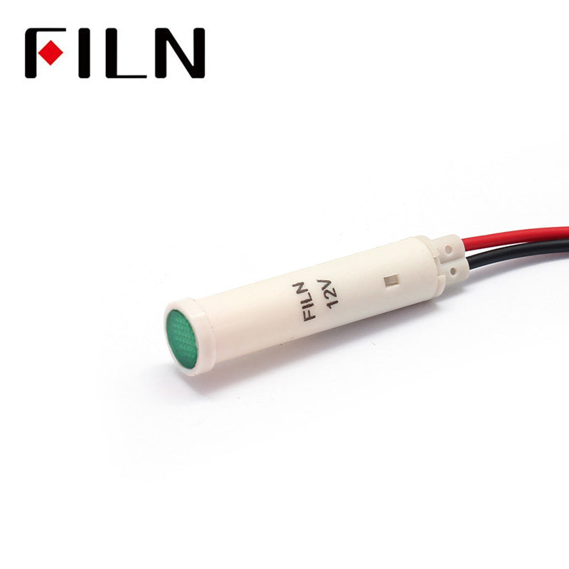 8MM LED 28V Indicator Light With Wire On Sale