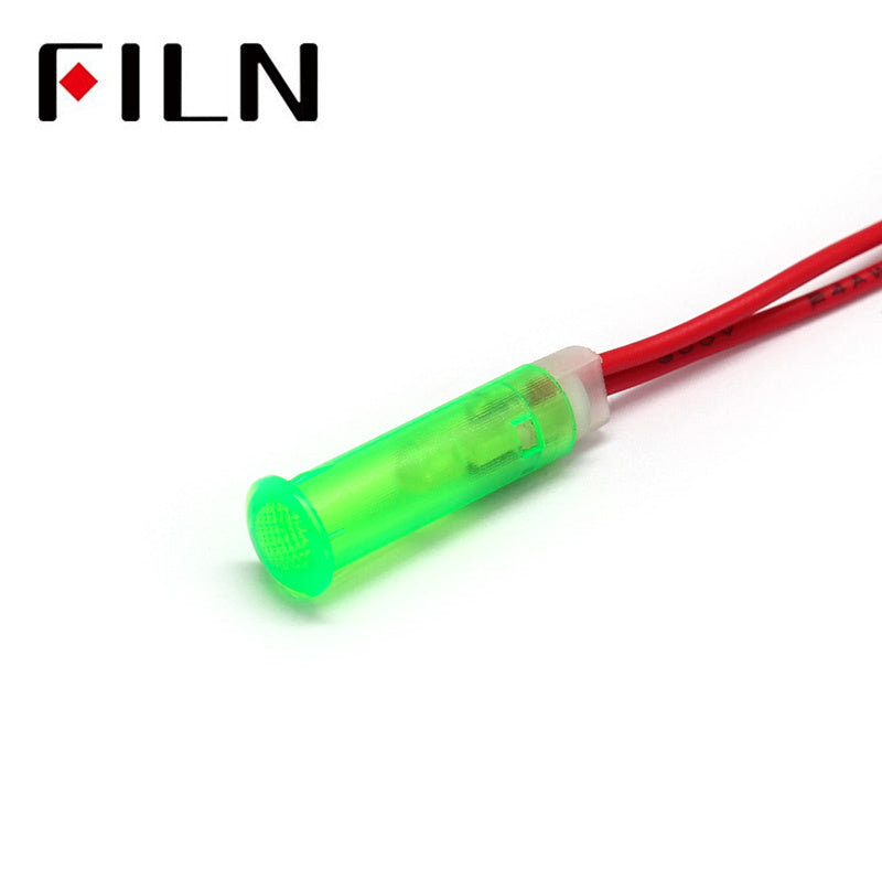 6MM 12V LED Water Heater Ring Indicator Light Green