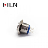 16mm 24V Momentary Doorbell 2PIN Push-Button Switch