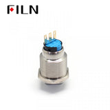 22MM LED Metal Rotary Latching 2 Step Push Button Switch Bottom