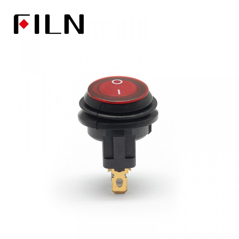 Red Rocker Switch 3PIN LED IP67 12V 30A Boat Panel Switch On Sale