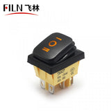 FILN Red 15A KCD4 380V 6PIN IP68 3 Position Rocker Switches In Sale