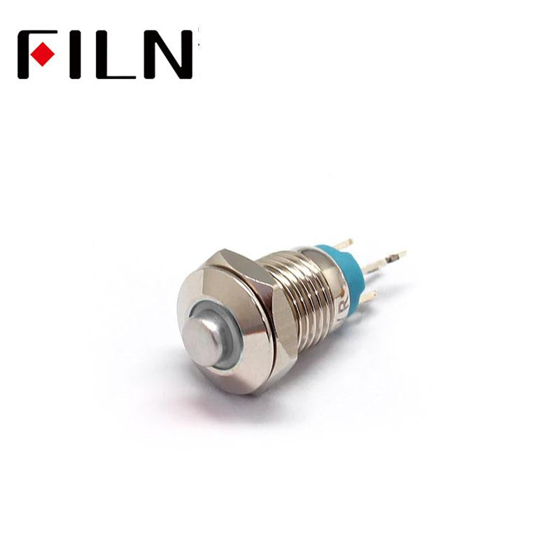 8mm Mini 3v Red Normally Open Momentary Metal Push Button Switch Online Shop