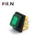 220V 15A Green LED Screw Feet 4PIN Illuminated Rocker Switch On Sale