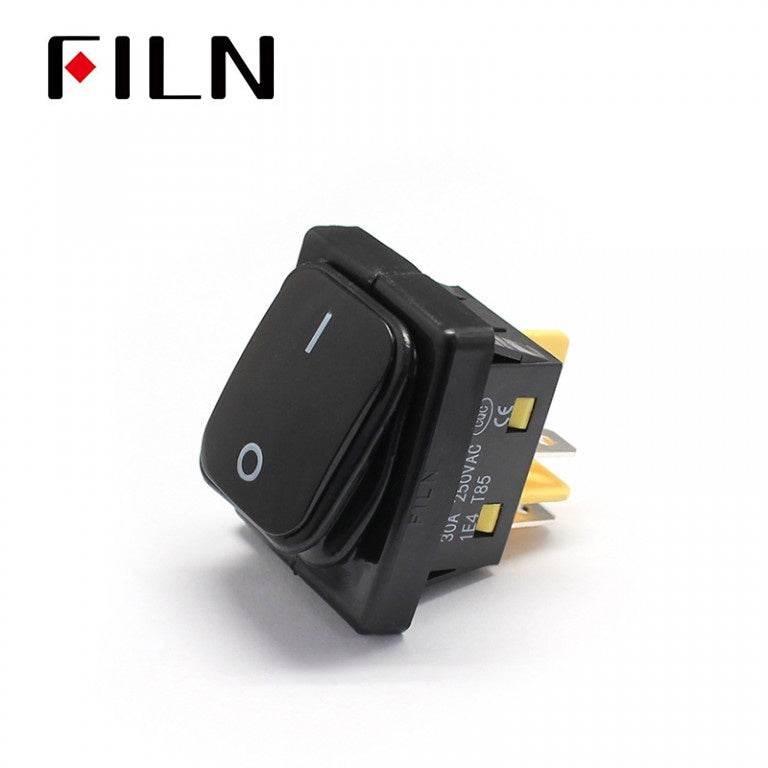 FILN Black 30A KCD4 380V ON-OFF 4Pin IP68 Ship Rocker Switch Shop Now