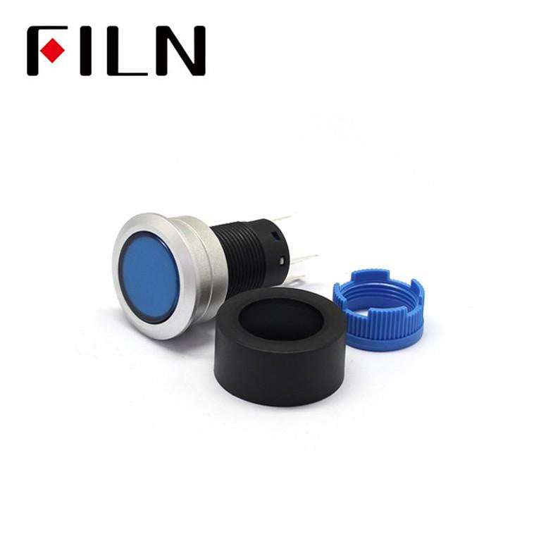 FILN Professional Production Of The Plastic Button Switch Waterproof With Light 16mm Hole